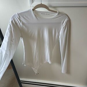 White Abercrombie body suit